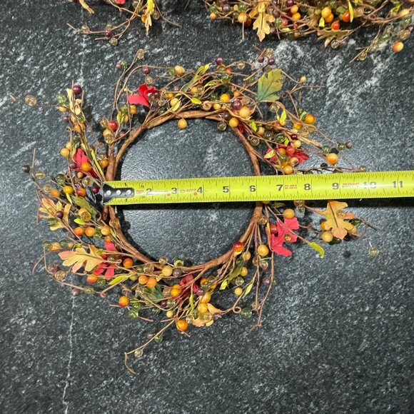 SOLD - Set of 8 Candle Rings for Fall/Thanksgivng/Wedding/Table Decor - Picture 5 of 9